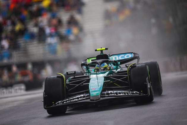14 ALONSO Fernando (spa), Aston Martin F1 Team AMR24, action during the Formula 1 AWS Grand Prix du Canada 2024, 9th round of the 2024 Formula One World Championship, WM, Weltmeisterschaft from June 07 to 09, 2024 on the Circuit Gilles Villeneuve, in MontrÃ al, Canada - F1 - CANADIAN GRAND PRIX 2024 DPPI Panoramic  240607_R09_CANADA_DP_EA019656