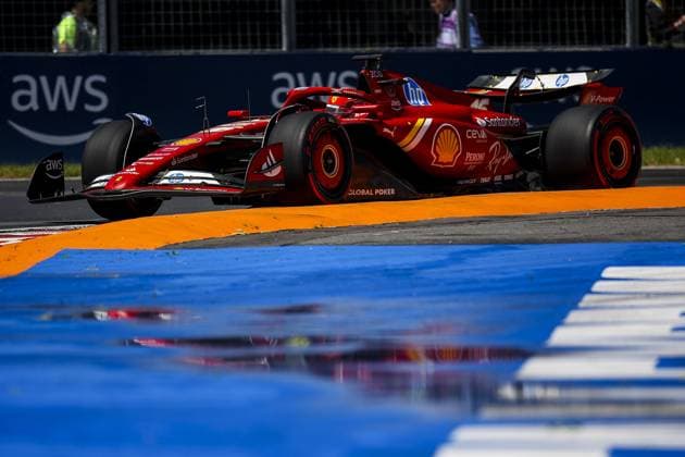16 LECLERC Charles (mco), Scuderia Ferrari SF-24, action during the Formula 1 AWS Grand Prix du Canada 2024, 9th round of the 2024 Formula One World Championship, WM, Weltmeisterschaft from June 07 to 09, 2024 on the Circuit Gilles Villeneuve, in MontrÃ al, Canada - F1 - CANADIAN GRAND PRIX 2024 DPPI Panoramic  240607_R09_CANADA_DP_EA024343