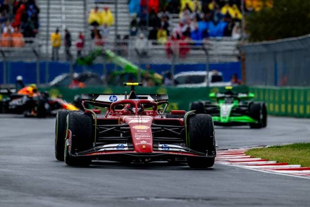 MONTREAL, CANADA: Carlos Sainz, racing for the Ferrari team during the 2024 Formula 1 Canadian Grand Prix at the Circuit Gilles Villeneuve in Montreal, Canada