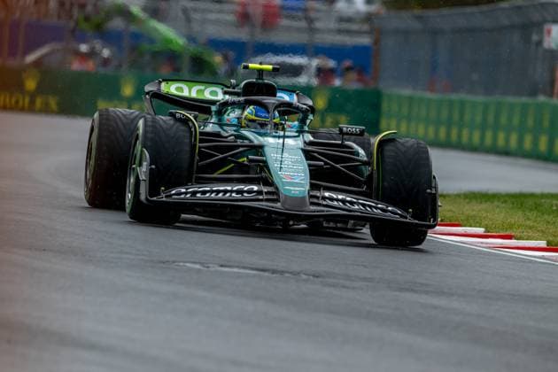 MONTREAL, CANADA: Fernando Alonso, racing for the Aston Martin F1 team during the 2024 Formula 1 Canadian Grand Prix at the Circuit Gilles Villeneuve in Montreal, Canada