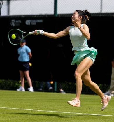 Rothesay Open Nottingham Day One Ye-XIN MA (CHN) in the Qualifying Round of the Rothesay Open Nottingham Day One at Lexus Nottingham Tennis Centre, Nottingham Copyright: xAndyxSumnerx FIL-20255-0077 UK Newspapers OUT