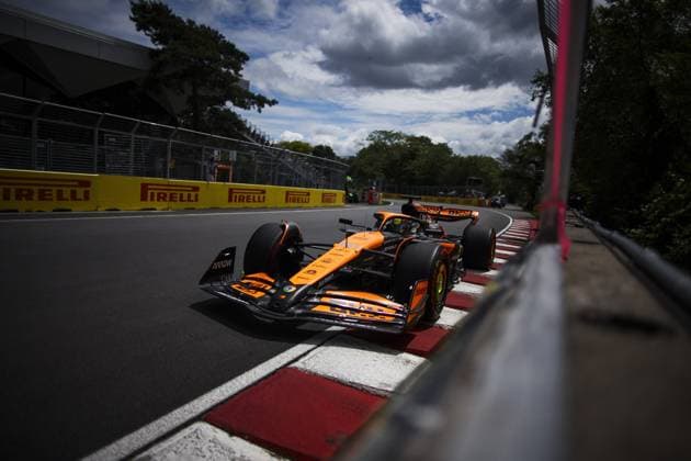 81 PIASTRI Oscar (aus), McLaren F1 Team MCL38, action during the Formula 1 AWS Grand Prix du Canada 2024, 9th round of the 2024 Formula One World Championship, WM, Weltmeisterschaft from June 07 to 09, 2024 on the Circuit Gilles Villeneuve, in MontrÃ al, Canada - F1 - CANADIAN GRAND PRIX 2024 DPPI Panoramic  240608_R09_CANADA_DP_XB3_4037