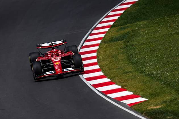 16 LECLERC Charles (mco), Scuderia Ferrari SF-24, action during the Formula 1 AWS Grand Prix du Canada 2024, 9th round of the 2024 Formula One World Championship, WM, Weltmeisterschaft from June 07 to 09, 2024 on the Circuit Gilles Villeneuve, in MontrÃ al, Canada - F1 - CANADIAN GRAND PRIX 2024 DPPI Panoramic  240608_R09_CANADA_DP_EA020913