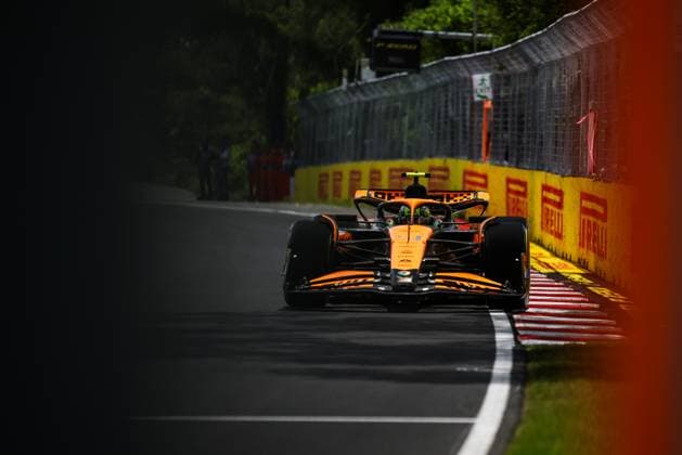 04 NORRIS Lando (gbr), McLaren F1 Team MCL38, action during the Formula 1 AWS Grand Prix du Canada 2024, 9th round of the 2024 Formula One World Championship, WM, Weltmeisterschaft from June 07 to 09, 2024 on the Circuit Gilles Villeneuve, in MontrÃ al, Canada - F1 - CANADIAN GRAND PRIX 2024 DPPI Panoramic  240608_R09_CANADA_DP_XB5_0514