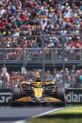 4 Lando Norris (gbr) McLaren F1 Team McLaren (gbr) MCL38 Mercedes, during the 2024 Formula 1 Canadian Grand Prix, 9th round of the 2024 Formula 1 World Championship, WM, Weltmeisterschaft from June 7 to 9, 2024 at the Gilles Villeneuve Circuit in Montreal. Montreal Circuit Gilles-Villeneuve Canada Canada Copyright: xJustPictures.ch PhilippexNanchinox jp-en-EuSpIm-PN4_F1_Canada_08Jun2024_MT047