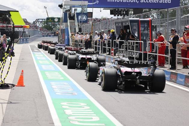 08.06.2024, Circuit Gilles-Villeneuve, Montreal, FORMULA 1 AWS GRAND PRIX DU CANADA 2024 , im Bild Pierre Gasly (FRA), Alpine F1 Team, Esteban Ocon (FRA), Alpine F1 Team, Lewis Hamilton (GBR), Mercedes-AMG Petronas Formula One Team Defodi-506_20240608_hbr_0233