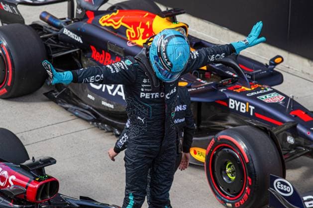 Sport Bilder des Tages June 8, 2024, Montreal, Quebec, Canada: Pole sitte George Russell (GBR) - Mercedes-AMG PETRONAS F1 Team - Mercedes W15 - Mercedes E Performance.during Formula 1 Aws Grand Prix du Canada 2024, Montreal, Quebec, Canada, from Jun 6th to 9th - Round 9 of 24 of 2024 F1 World Championship, WM, Weltmeisterschaft Montreal Canada - ZUMAm217 20240608_zsp_m217_070 Copyright: xAlessioxDexMarcox