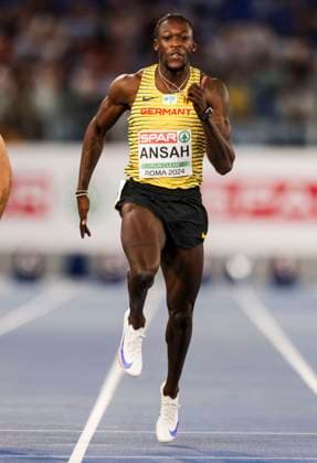 ATHLETICS - European Athletics Championships ROME,ITALY,08.JUN.24 - ATHLETICS - European Athletics Championships, 100 men. Image shows Owen Ansah (GER).  GEPAxpictures xPatrickxSteiner