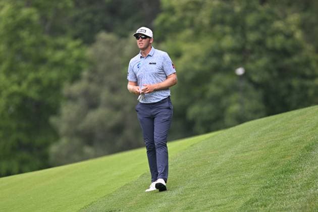 June 8, 2024: Seamus Power (IRE) on th 9th hole in the third round at the Memorial Tournament in Dublin, Ohio. Cal Media Dublin USA - ZUMAc04_ 20240608_zma_c04_125 Copyright: xBrentxClarkx