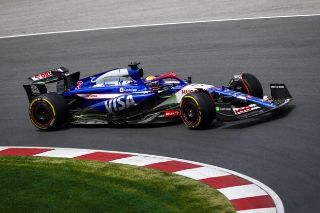 03 RICCIARDO Daniel (aus), Visa Cash App RB F1 Team VCARB 01, action during the Formula 1 AWS Grand Prix du Canada 2024, 9th round of the 2024 Formula One World Championship, WM, Weltmeisterschaft from June 07 to 09, 2024 on the Circuit Gilles Villeneuve, in MontrÃ al, Canada - F1 - CANADIAN GRAND PRIX 2024 DPPI Panoramic  240608_R09_CANADA_DP_EA022178