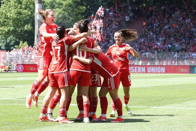 DEU, Region, Frauen, 1.FC Union vs. Henstedt-Ulzburg, 09.06.2024, Stadion Alte Foersterei, Berlin, DEU, Region, Frauen, 1.FC Union vs. Henstedt-Ulzburg, im Bild: Unioner-Spieler DFL - regulations prohibit any use of Photographs as image sequences and or quasi-video Foto: Juergen Engler nordphoto GmbH