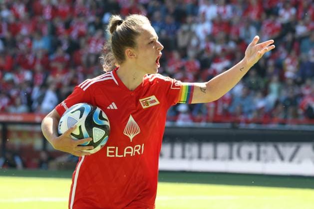 DEU, Region, Frauen, 1.FC Union vs. Henstedt-Ulzburg, 09.06.2024, Stadion Alte Foersterei, Berlin, DEU, Region, Frauen, 1.FC Union vs. Henstedt-Ulzburg, im Bild: Lisa Heiseler (1.FC Union Berlin 7) DFL - regulations prohibit any use of Photographs as image sequences and or quasi-video Foto: Juergen Engler nordphoto GmbH