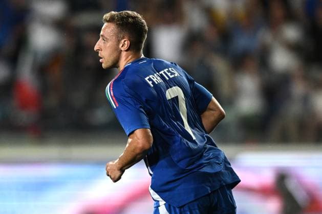 Db Empoli 09 06 2024 - amichevole Italia-Bosnia Herzegovina foto Daniele Buffa Image nella foto: esultanza gol Davide Frattesi 