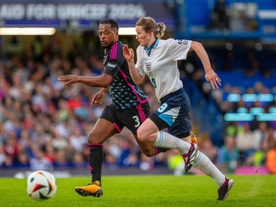 Stamford Bridge Stadium, England 9th June 2024: Ellen White (Former footballer) during the celebrity Unicef SoccerAid Charity event between England Xl and the World XI at Stamford Bridge Stadium in London, England 9th June 2024 Photo: Jayde Chamberlain SPP. Jayde Chamberlain SPP (Jayde Chamberlain SPP) Copyright: xJaydexChamberlain SPPx spp-en-JaCh-Unicef SoccerAid Charity event between England Xl and the World XI at Stamford Bridge Stadium in London England 9th June 2024_089