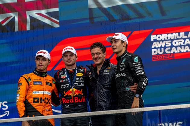 MONTREAL, CANADA: Max Verstappen, racing for the Red Bull Racing team during the 2024 Formula 1 Canadian Grand Prix at the Circuit Gilles Villeneuve in Montreal, Canada
