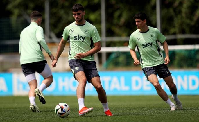 Republic of Ireland Squad Training, Estadio de Sao Miguel, Azores, Portugal 10 6 2024 Tom Cannon Tom Cannon 10 6 2024  Copyright: x INPHO RyanxByrnex RB1_8777