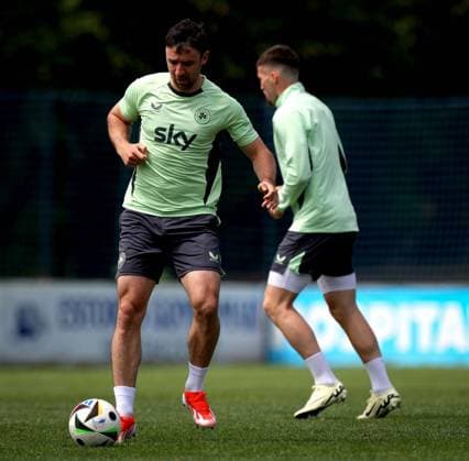 Republic of Ireland Squad Training, Estadio de Sao Miguel, Azores, Portugal 10 6 2024 Enda Stevens Enda Stevens 10 6 2024  Copyright: x INPHO RyanxByrnex RB1_8858