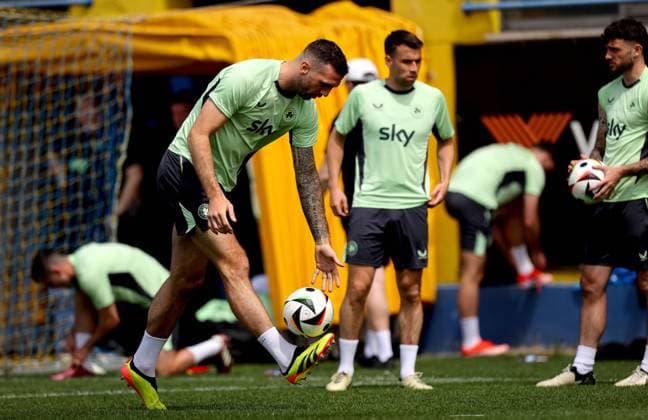 Republic of Ireland Squad Training, Estadio de Sao Miguel, Azores, Portugal 10 6 2024 Shane Duffy Shane Duffy 10 6 2024  Copyright: x INPHO RyanxByrnex RB1_7303
