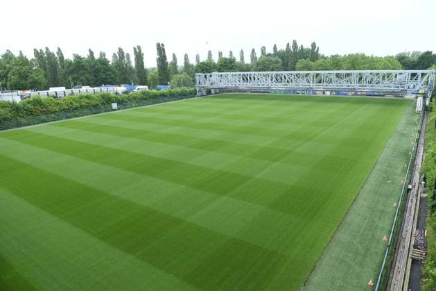 UEFA EURO, EM, Europameisterschaft,Fussball 2024 - Stadium Open Media Days am 10.06.2024 in der Arena AufSchalke in Gelsenkirchen Der Rasen wurde aus der Arena herausgefahren