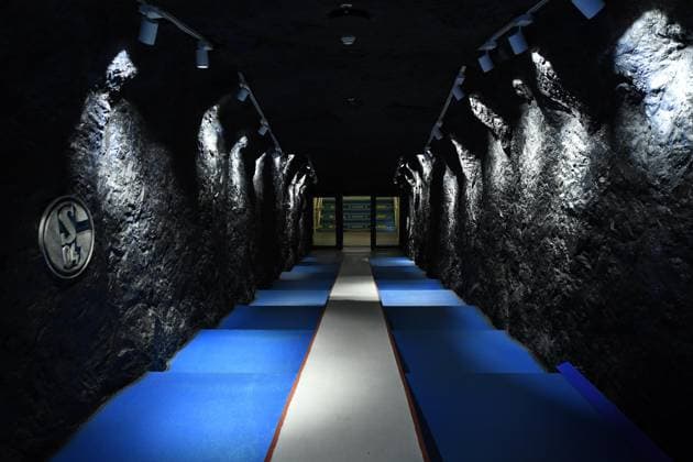 UEFA EURO, EM, Europameisterschaft,Fussball 2024 - Stadium Open Media Days am 10.06.2024 in der Arena AufSchalke in Gelsenkirchen Spielertunnel in der Arena AufSchalke