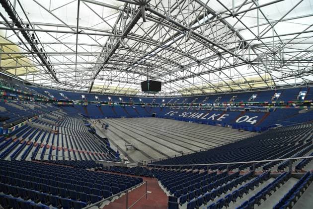UEFA EURO, EM, Europameisterschaft,Fussball 2024 - Stadium Open Media Days am 10.06.2024 in der Arena AufSchalke in Gelsenkirchen Innenansicht Arena AufSchalke