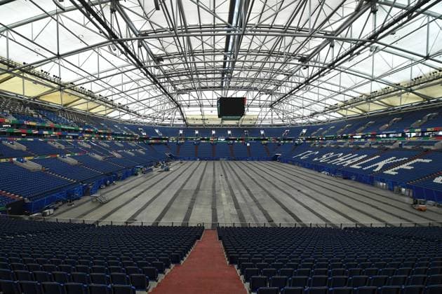UEFA EURO, EM, Europameisterschaft,Fussball 2024 - Stadium Open Media Days am 10.06.2024 in der Arena AufSchalke in Gelsenkirchen Innenansicht Arena AufSchalke