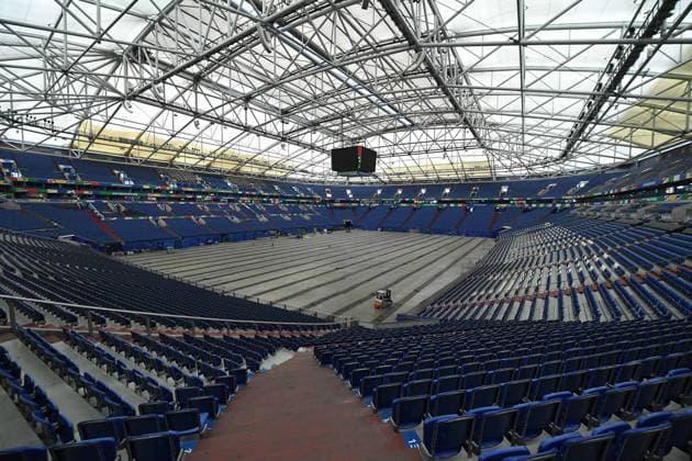 UEFA EURO, EM, Europameisterschaft,Fussball 2024 - Stadium Open Media Days am 10.06.2024 in der Arena AufSchalke in Gelsenkirchen Innenansicht Arena AufSchalke