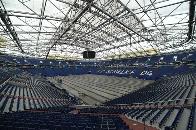 UEFA EURO, EM, Europameisterschaft,Fussball 2024 - Stadium Open Media Days am 10.06.2024 in der Arena AufSchalke in Gelsenkirchen Innenansicht Arena AufSchalke