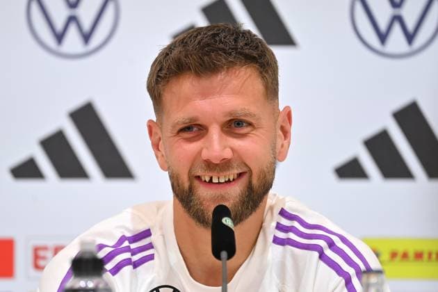 Niclas FUELLKRUG (GER), Einzelbild,angeschnittenes Einzelmotiv,Portraet,Portrait,Porträt. Pressekonferenz, Deutsche Fussball Nationalmannschaft,Trainingslager in Herzogenaurach am 10.06.2024