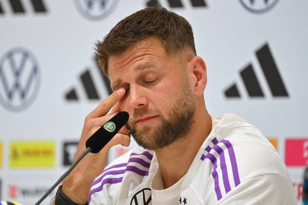 Niclas FUELLKRUG (GER), Einzelbild,angeschnittenes Einzelmotiv,Portraet,Portrait,Porträt. Pressekonferenz, Deutsche Fussball Nationalmannschaft,Trainingslager in Herzogenaurach am 10.06.2024