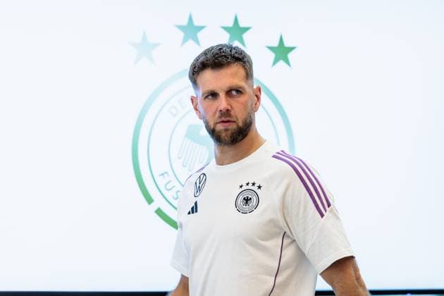 Trainingslager Vorbereitung UEFA EURO 2024 Deutschland; 10.06.2024 Niclas Füllkrug (Deutschland, 9) Trainingslager Vorbereitung UEFA EURO 2024 Deutschland - Pressekonferenz; HerzoBase, Herzogenaurach am 10.06.2024 Copyright: xBEAUTIFULxSPORTS Wunderlx