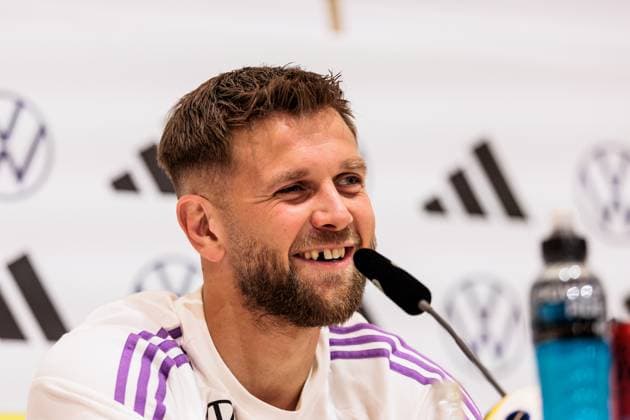Trainingslager Vorbereitung UEFA EURO 2024 Deutschland; 10.06.2024 Niclas Füllkrug (Deutschland, 9) Trainingslager Vorbereitung UEFA EURO 2024 Deutschland - Pressekonferenz; HerzoBase, Herzogenaurach am 10.06.2024 Copyright: xBEAUTIFULxSPORTS Wunderlx