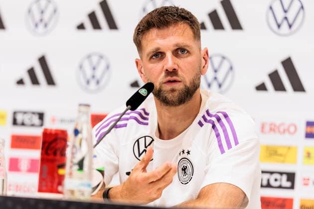 Trainingslager Vorbereitung UEFA EURO 2024 Deutschland; 10.06.2024 Niclas Füllkrug (Deutschland, 9) Trainingslager Vorbereitung UEFA EURO 2024 Deutschland - Pressekonferenz; HerzoBase, Herzogenaurach am 10.06.2024 Copyright: xBEAUTIFULxSPORTS Wunderlx