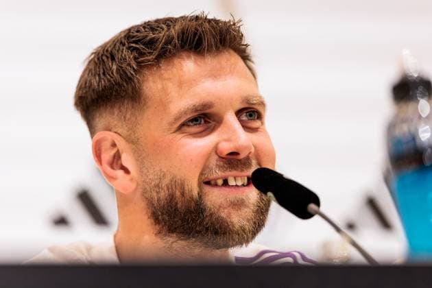 Trainingslager Vorbereitung UEFA EURO 2024 Deutschland; 10.06.2024 Niclas Füllkrug (Deutschland, 9) Trainingslager Vorbereitung UEFA EURO 2024 Deutschland - Pressekonferenz; HerzoBase, Herzogenaurach am 10.06.2024 Copyright: xBEAUTIFULxSPORTS Wunderlx