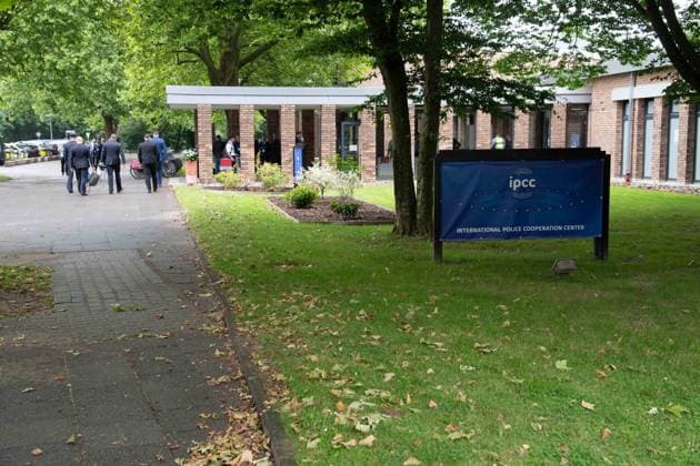 Das IPCC in Neuss, Aussenansicht Eroeffnung des IPCC International Police cooperation Center fuer die UEFA Fussball Europameisterschaft 2024, , Neuss, am 10.06.2024. Â