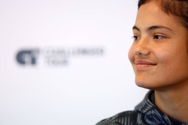 Emma Raducanu talks to the media. Rothesay Open Nottingham, Day 1, Tennis, Lexus Nottingham Tennis Centre, Nottingham, UK - 10 June 2024  Copyright: xRyanxBrowne Shutterstockx 14523726ap