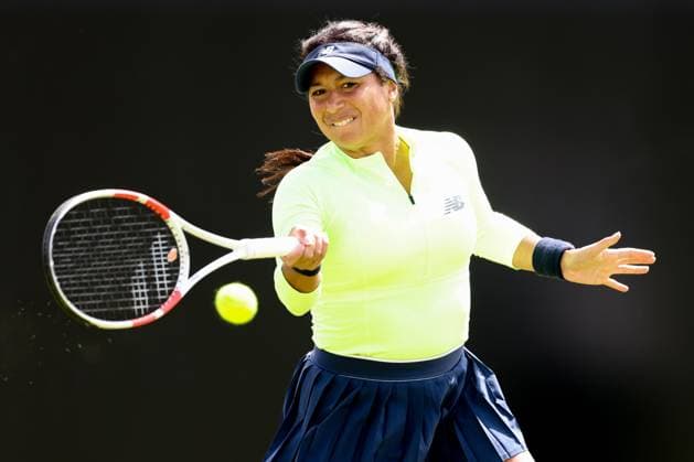 Heather Watson during her 1st round match on Centre Court against Kayla Day. Rothesay Open Nottingham, Day 1, Tennis, Lexus Nottingham Tennis Centre, Nottingham, UK - 10 June 2024  Copyright: xRyanxBrowne Shutterstockx 14523726be