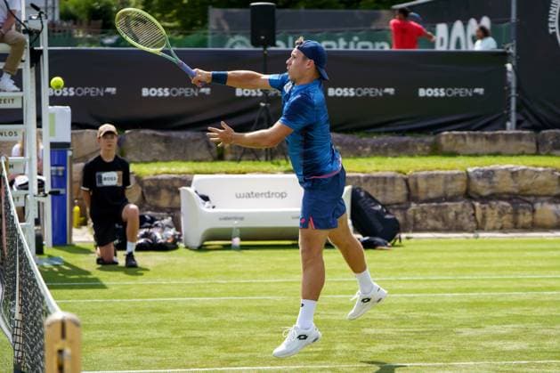 BOSS Open ATP, Tennis Herren 250 2024; Stuttgart, 10.06.2024 Lucas Miedler (AUT, Österreich); Erste Runde BOSS Open 2024, ATP 250, Anlage des TC Weissenhof am 10.06.2024, Stuttgart. Copyright: xBEAUTIFULxSPORTSx Pajonkx