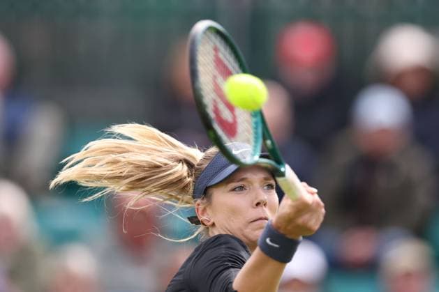 Katie Boulter her 1st round match on Centre Court against Harriet Dart Rothesay Open Nottingham, Day 1, Tennis, Lexus Nottingham Tennis Centre, Nottingham, UK - 10 June 2024  Copyright: xRyanxBrowne Shutterstockx 14523726cy