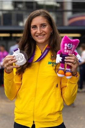 Gesa Felicitas Krause (Silvesterlauf Trier, Germany), 3000m steeplechase women (3000m Hindernis Frauen), Medaille, Silber, Siegerehrung, ITA, Leichtathletik, Athletics, European Athletics Championships Rome, Leichtathletik Europameisterschaften Rom 2024, 10.06.2024, ITA, Leichtathletik, Athletics, European Athletics Championships Rome, Leichtathletik Europameisterschaften Rom 2024, 10.06.2024 Rom Copyright: xStefanxMayerx EP_SMR