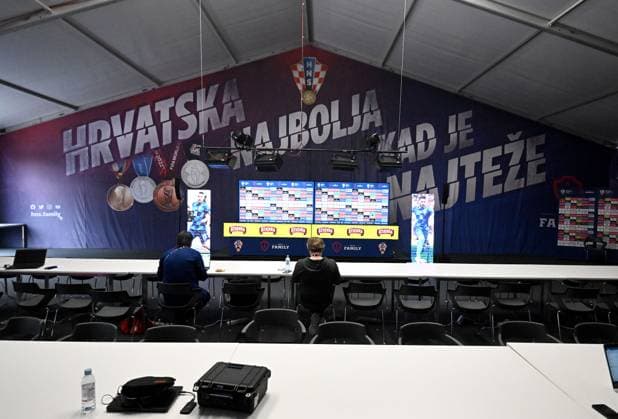 Croatia Base Camp Press Centre Croatia press center is pictured at UEFA EURO, EM, Europameisterschaft,Fussball 2024 Croatia Base Camp in Neuruppin, Germany on June 10, 2024. MarkoxLukunic PIXSELL