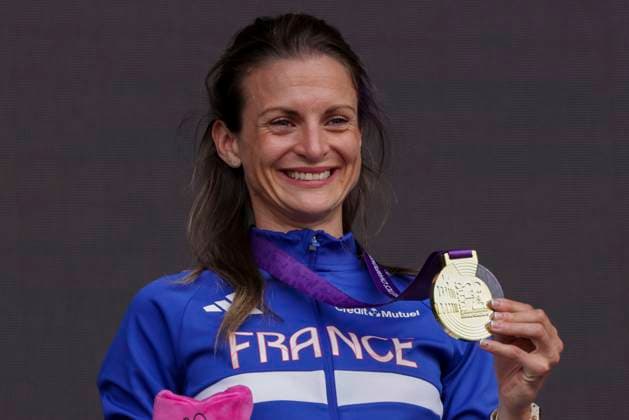 ATHLETICS - European Athletics Championships ROME,ITALY,10.JUN.24 - ATHLETICS - European Athletics Championships, medal ceremony. Image shows Alice Finot (FRA). keywords: medal.  GEPAxpictures xPatrickxSteiner