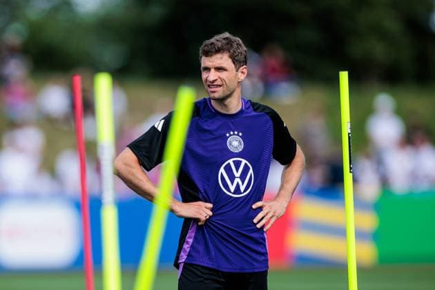 Trainingslager Vorbereitung UEFA EURO 2024 Deutschland; 10.06.2024 Thomas Müller (Deutschland, 13) Trainingslager Vorbereitung UEFA EURO 2024 Deutschland - Öffentliches Training; Adi-Dassler-Stadion, Herzogenaurach am 10.06.2024 Copyright: xBEAUTIFULxSPORTS Wunderlx