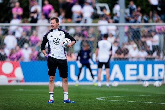 Trainingslager Vorbereitung UEFA EURO 2024 Deutschland; 10.06.2024 Julian Nagelsmann (Trainer Deutschland) Trainingslager Vorbereitung UEFA EURO 2024 Deutschland - Öffentliches Training; Adi-Dassler-Stadion, Herzogenaurach am 10.06.2024 Copyright: xBEAUTIFULxSPORTS Wunderlx