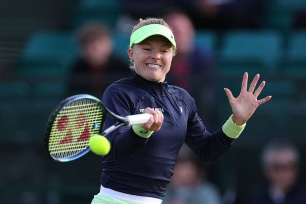 Harriet Dart during her round of 32 match on Centre Court against Katie Boulter Rothesay Open Nottingham, Day 1, Tennis, Lexus Nottingham Tennis Centre, Nottingham, UK - 10 June 2024  Copyright: xRyanxBrowne Shutterstockx 14523726fh