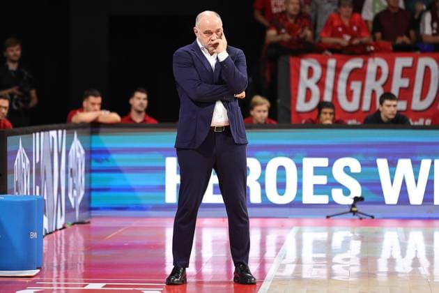 Pablo Laso (Bayern Basketball, Cheftrainer) waehrend dem Spiel. GER, FC Bayern Basketball vs. Alba Berlin, Basketball, 1.Bundesliga, Playoffs, Finale Spiel 2, Saison 2023 2024, 10.06.2024, GER, FC Bayern Basketball vs. Alba Berlin, Basketball, 1.Bundesliga, Playoffs, Finale Spiel 2, Saison 2023 2024, 10.06.2024, Muenchen Copyright: xEibner-Pressefoto MarcelxEngelbrechtx EP_MET