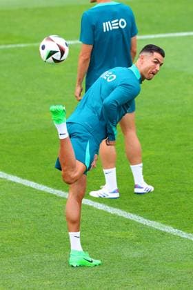 Portugal Fussball Nationalmannschaft, Selecao, 10.06.2024, Training für das Freundschaftsspiel Portugal - Irland ,Vorbereitungsspiel zur Europameisterschaft 2024 , Cristiano Ronaldo (Portugal) , CR7 Copyright: FernandoxSoares