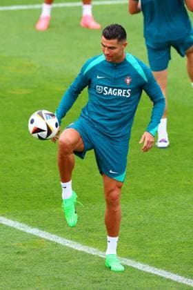 Portugal Fussball Nationalmannschaft, Selecao, 10.06.2024, Training für das Freundschaftsspiel Portugal - Irland ,Vorbereitungsspiel zur Europameisterschaft 2024 , Cristiano Ronaldo (Portugal) , CR7 Copyright: FernandoxSoares