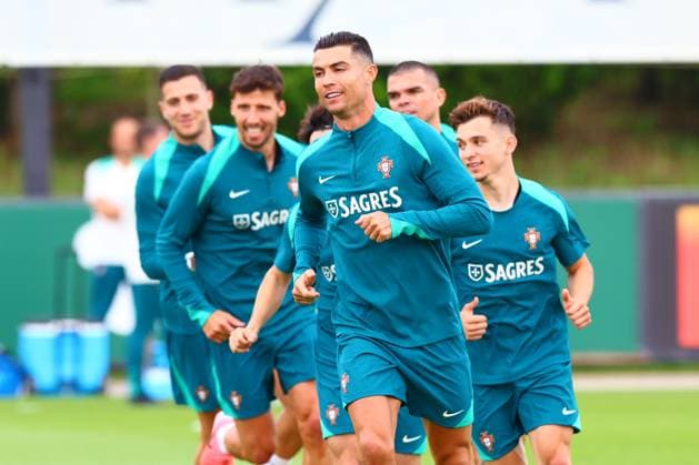 Portugal Fussball Nationalmannschaft, Selecao, 10.06.2024, Training für das Freundschaftsspiel Portugal - Irland ,Vorbereitungsspiel zur Europameisterschaft 2024 , Cristiano Ronaldo (Portugal) , CR7 Copyright: FernandoxSoares