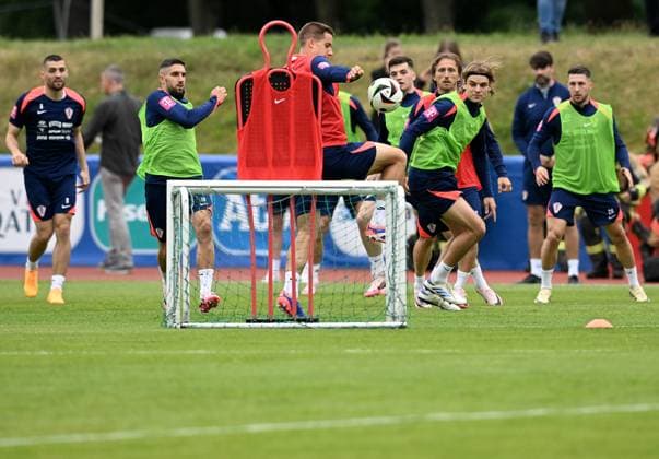 Croatia national team, Nationalteam Training Session Croatia National Team is pictured during a training session at UEFA EURO, EM, Europameisterschaft,Fussball 2024 Croatia base camp in Neuruppin, Germany on June 10, 2024. LukaxStanzl PIXSELL